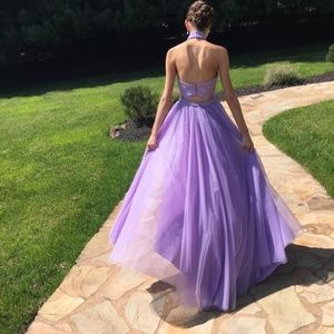 Sherri Hill two piece prom dress